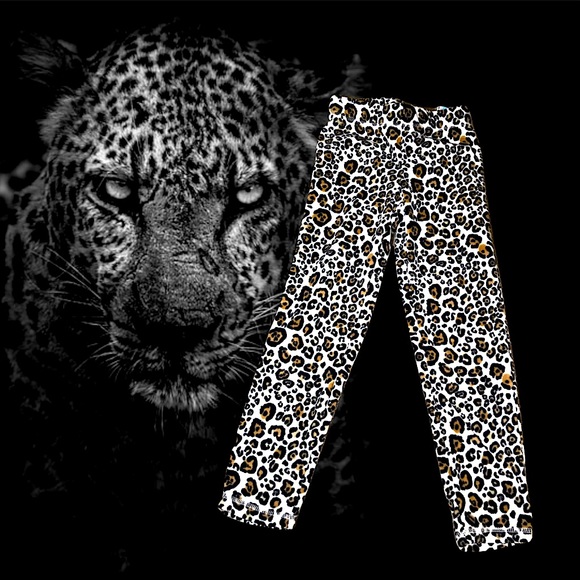 Retro Animal Leopard Print Joe Boxer Girls Pants - Picture 1 of 6